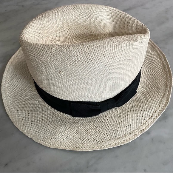 JOIE BEACH / POOL HAT - OS Black / White - Picture 1 of 6
